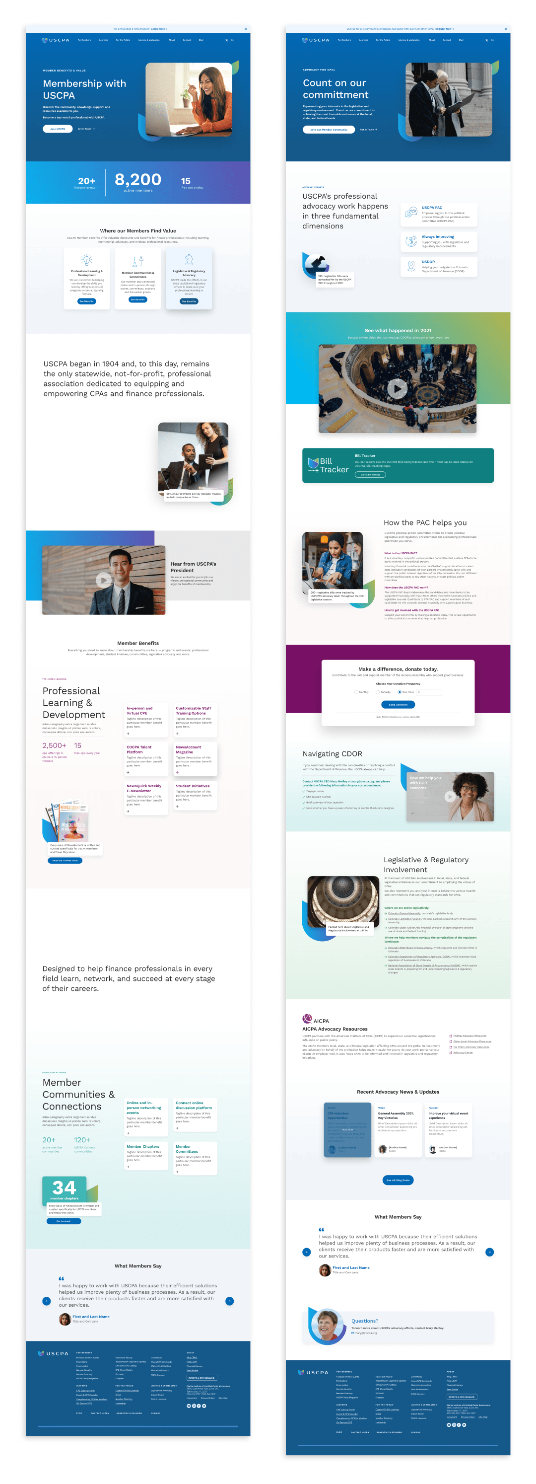 SailAMX marketing page mockups